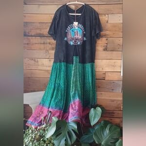 Upcycled Graphic Women's Dress